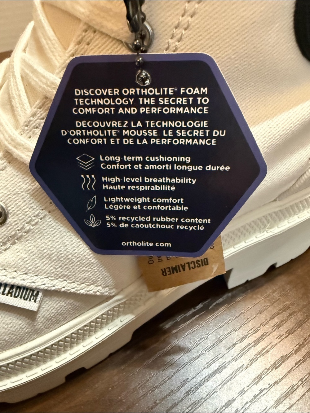 Palladium White Canvas Lace-Up Women's Lug Boots- comfort insoles! - Picture 9 of 10